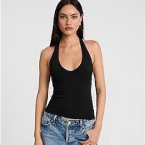 Express Black Halter Top